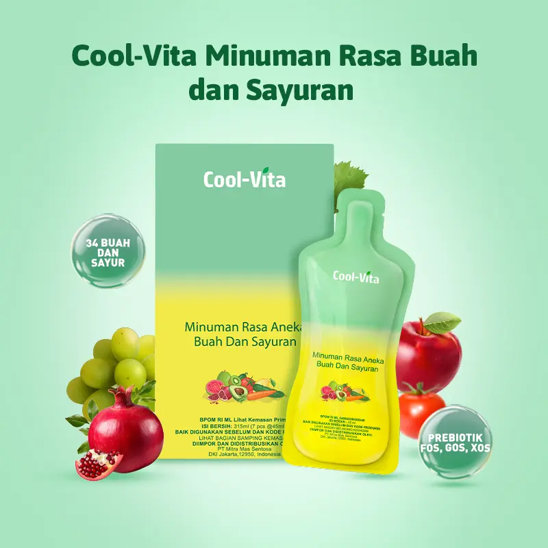 Cool-Vita Minuman Rasa Buah dan Sayuran